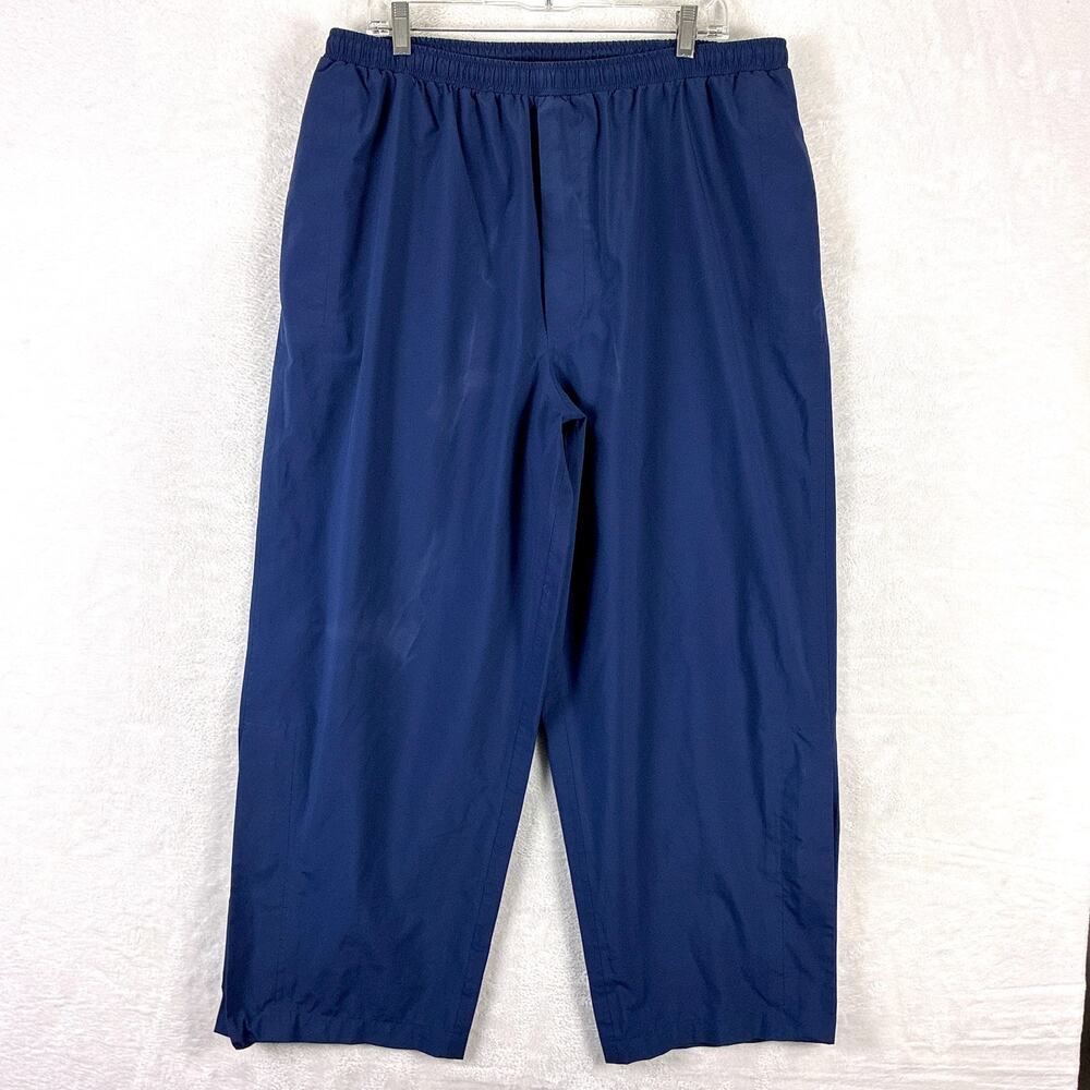 Zero Restriction Rain Pants Mens L Blue Gore-Tex Waterproof Preppy Outdoors USA